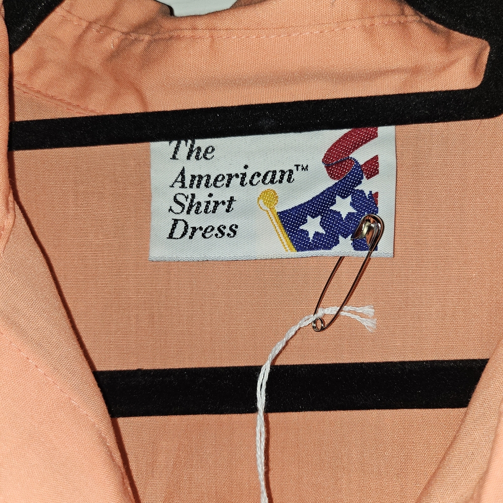 The American Shirt Dress Peach Button-Up Dress - Picture 3 of 5